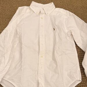 Kid White Polo Shirt Oxford